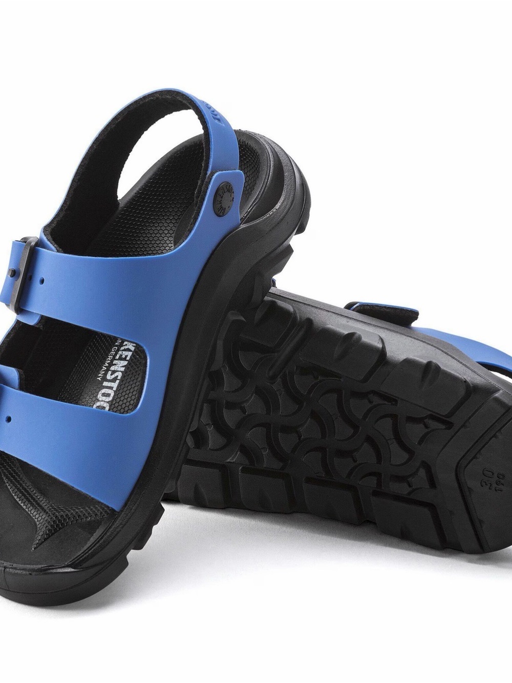 Birkenstock Kids Blue and Black EVA Sandal Slides
